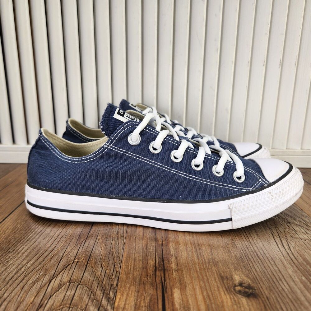 Converse Chuck Taylor All Star OX Sneakers Womens Size 9 Navy Canvas Shoes M9697